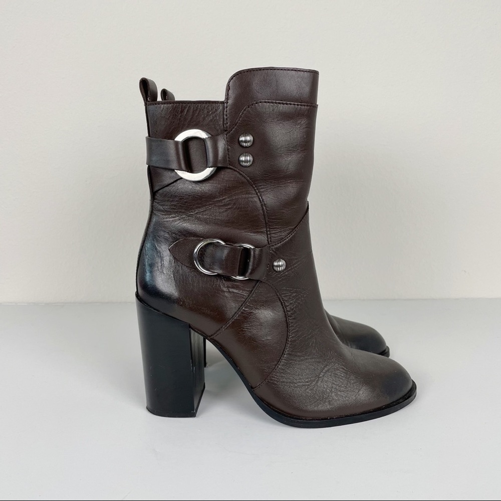 Zara Boots Brown Heeled Size 37